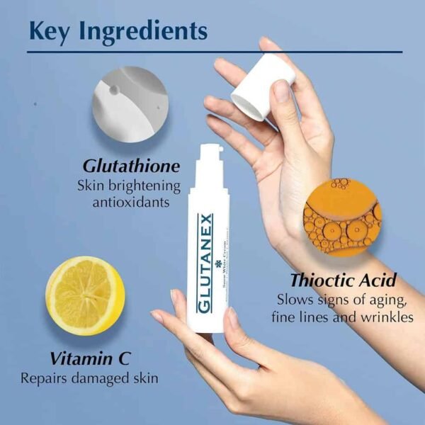 Glutanex™ Snow White Brightening Cream – Glutathione & Vitamin C for a Luminous, Even Complexion - Image 5