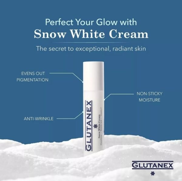 Glutanex™ Snow White Brightening Cream – Glutathione & Vitamin C for a Luminous, Even Complexion - Image 2
